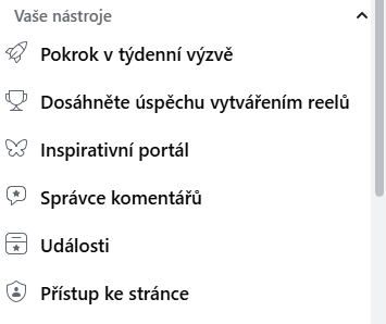Facebook - Přístup ke stránce