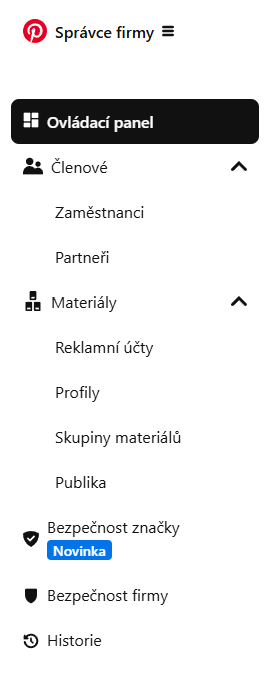 Pinterest - partneři